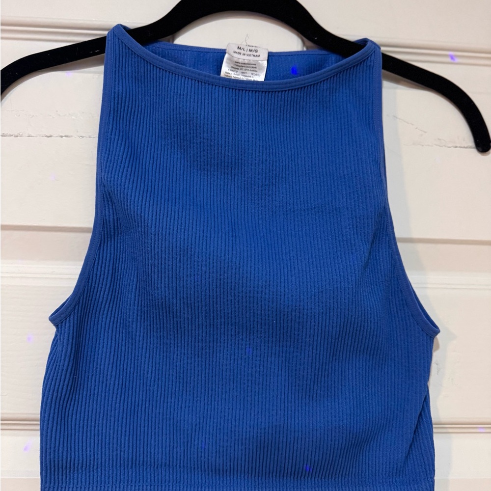 Cotton On Blue Ribbed Tank Top